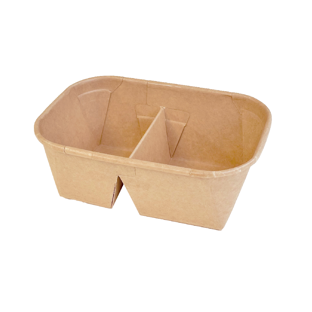 Double Compartment Square Bowl 172