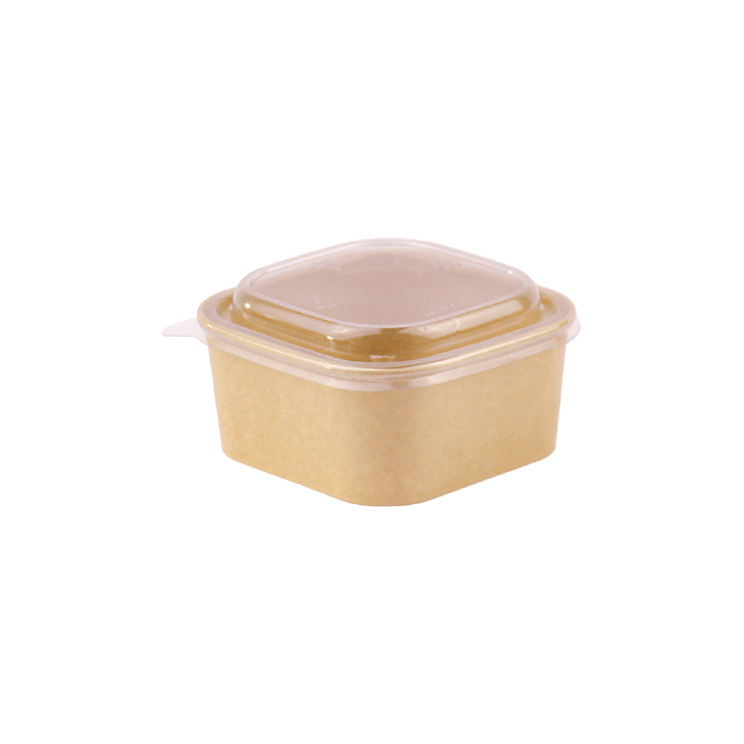 130mm Diameter PET Square Bowl Lid