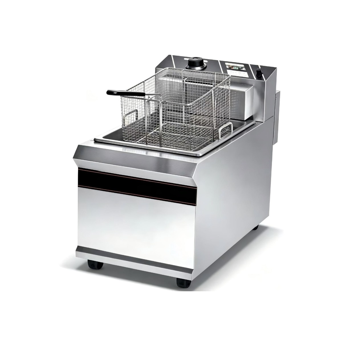 Single-cylinder countertop electric fryer