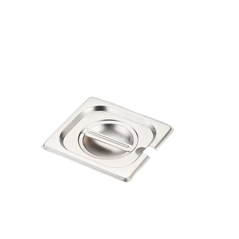 1/6 Stainless Steel Gastronorm Pan Open Lid