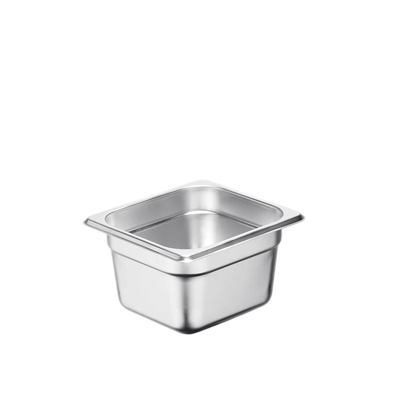 1/6 Stainless Steel Gastronorm Pan 10 cm deep