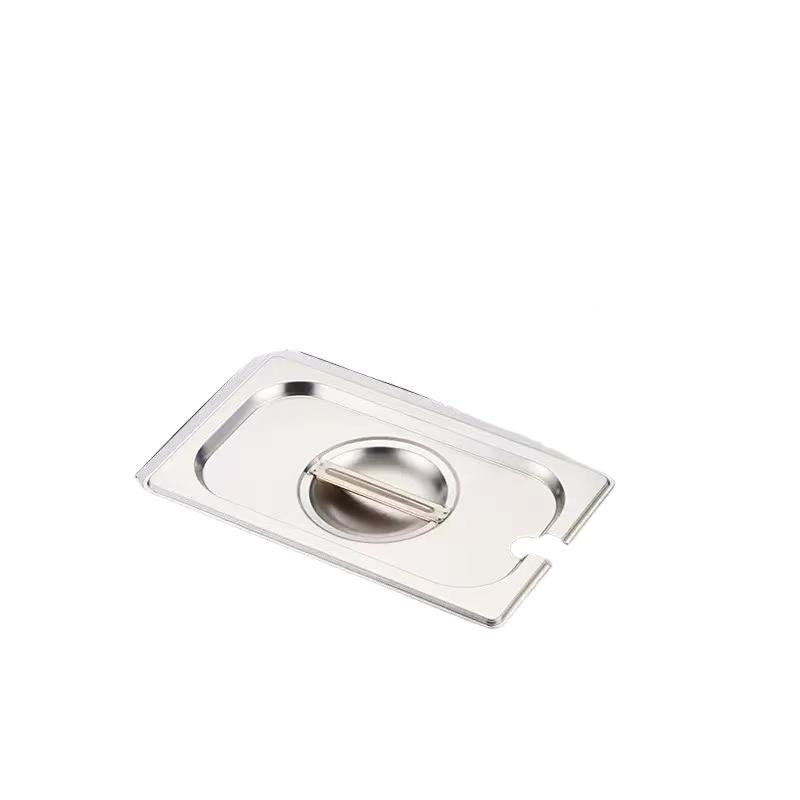 1/4 Stainless Steel Gastronorm Pan Open Lid