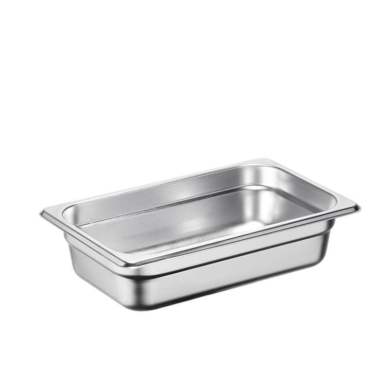 1/4 Stainless Steel Gastronorm Pan 6.5 cm deep