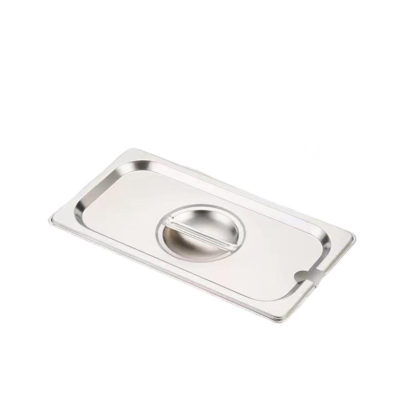 1/3 Stainless Steel Gastronorm Pan Open Lid