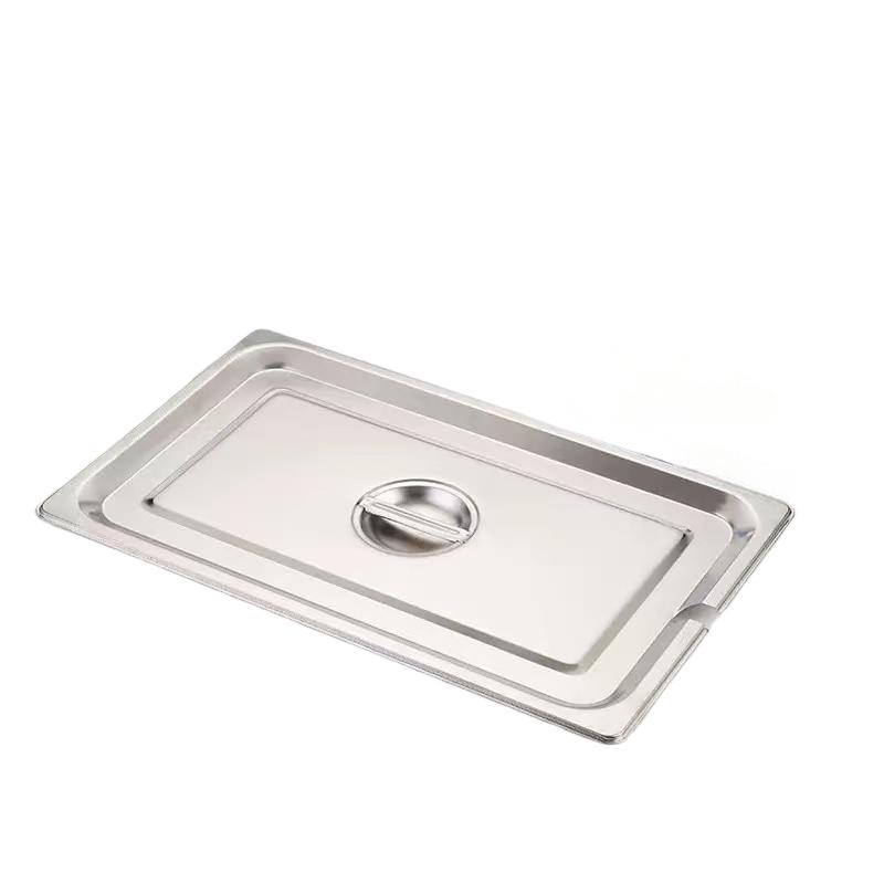 1/1 Stainless Steel Gastronorm Pan Open Lid